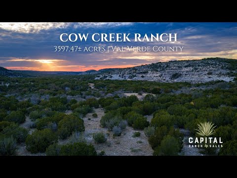Cow Creek Ranch | 3597.47± acres for sale in Val Verde County, TX