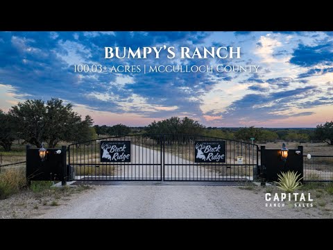 Bumpy's Ranch | 100.03± Acres for sale in McCulloch County, TX