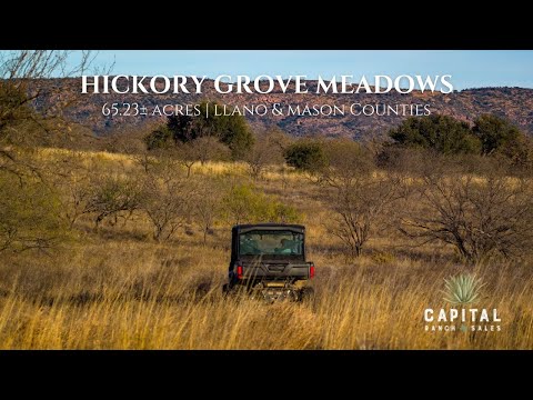 Hickory Grove Meadows | 65.23± acres for sale in Llano & Mason Counties